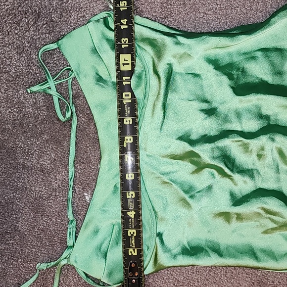 Zara Light Green Satin Camisole/Slip Midi Dress BNWT - Picture 10 of 12